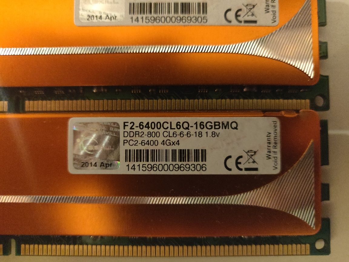 Pamięć RAM DDR2 4x4GB 800 MHz CL6 GSKILL
