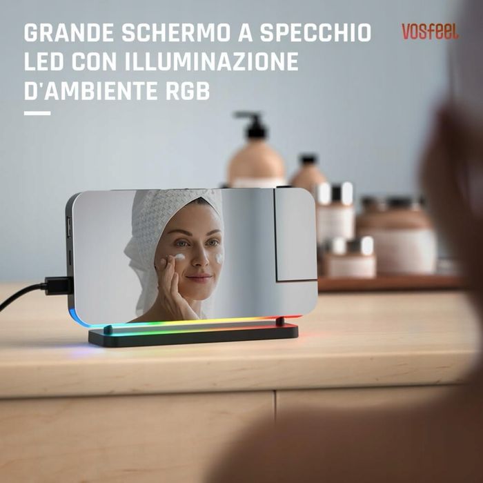 Cyfrowy budzik przyłóżkowy z rzutnikiem