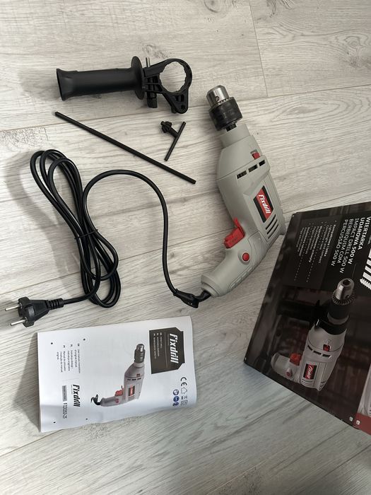 Wiertarka udarowa Fixdrill 500W idealna do domowego warsztatu