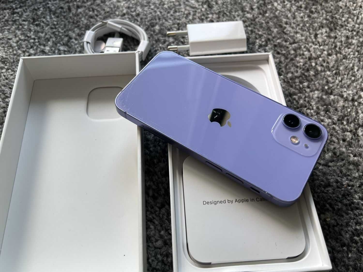 iPhone 12 Mini 128GB Purple Fioletowy Violet Bateria 100% Gwarancja FV