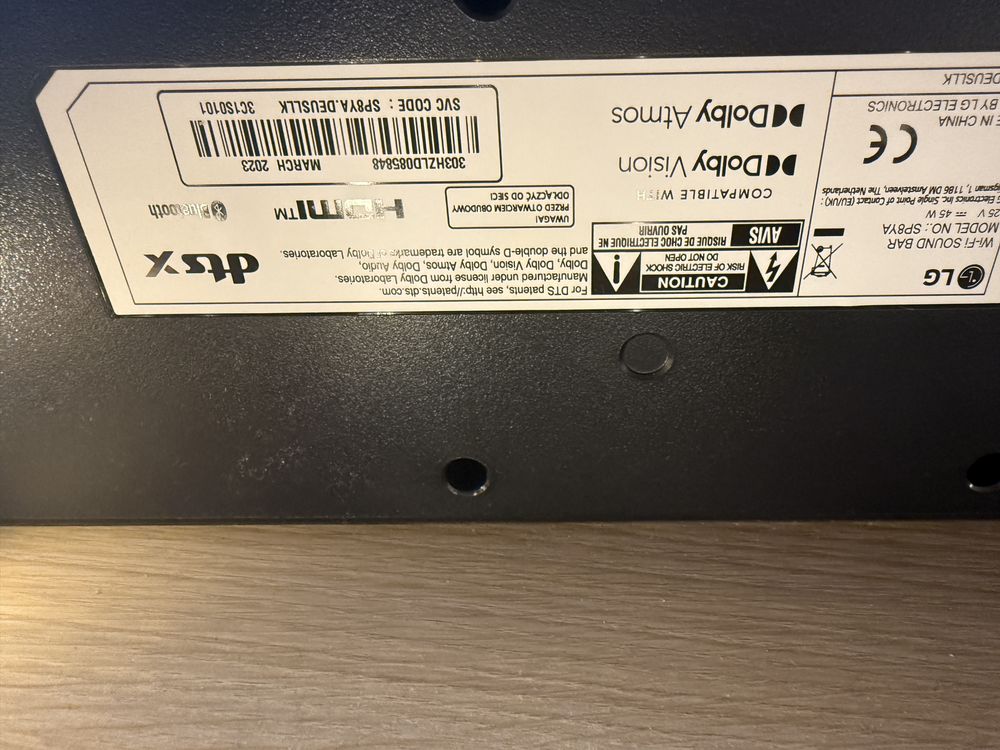 LG SP8YA 3.1.2 Wi-Fi Bluetooth AirPlay Chromecast Dolby Atmos