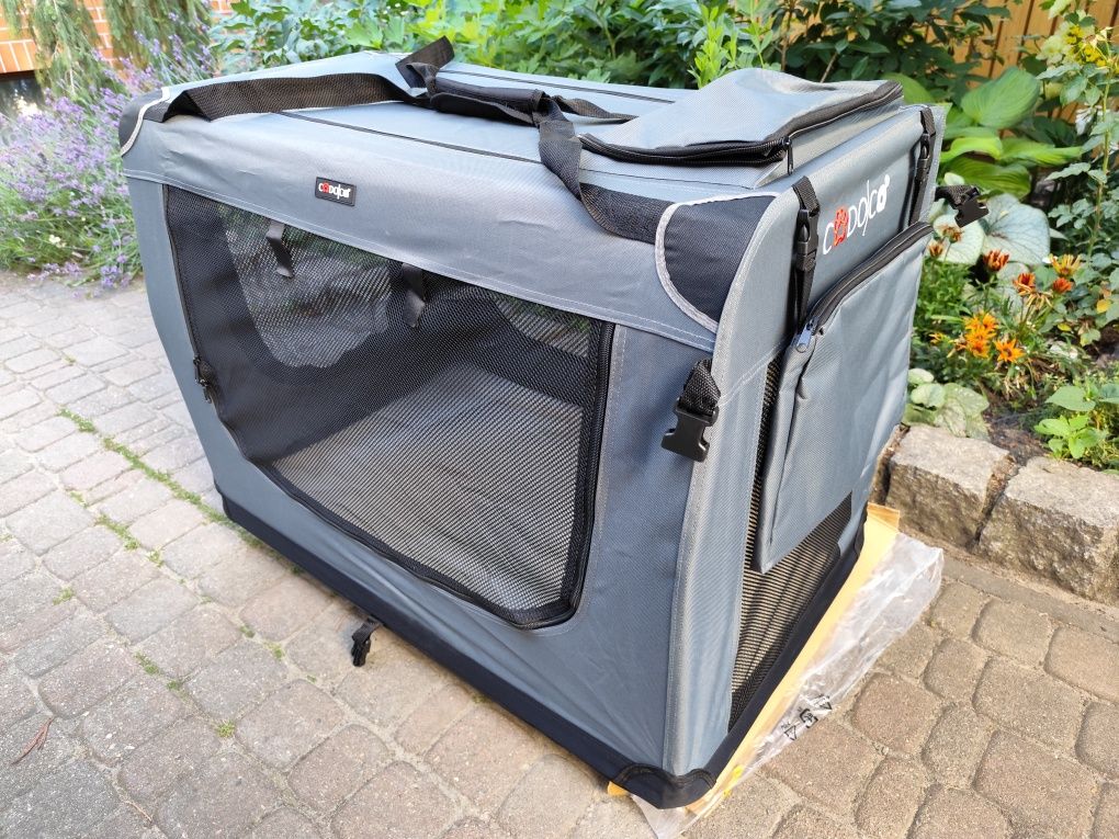 Materiałowy transporter dla zwierząt 87x56x64 cm