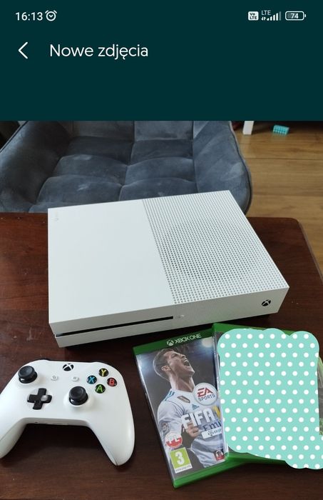 Xbox one S pad gry Fortnite fifa inne