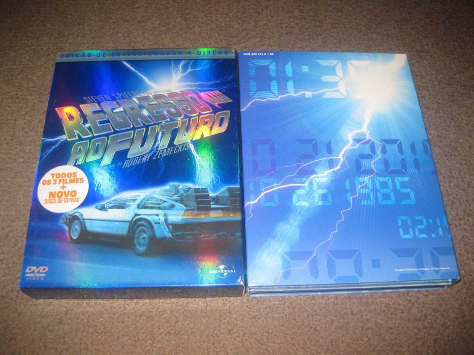 Colecção Completa DVD "Regresso ao Futuro" Digipack+1 Disco de Extras!