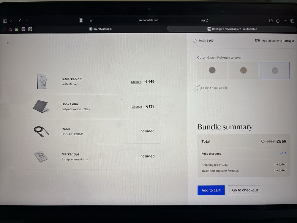 Remarkable 2 com Connect Subscription