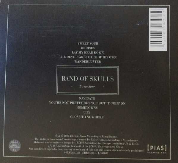 BAND OF SKULLS cd Sweet Sour      indie   digipak