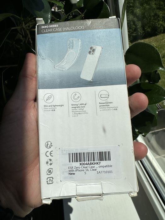 ESR etui Case do iPhone 16 Plecki MagSafe Przezroczyste.