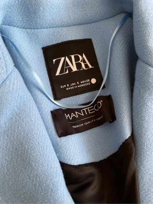Нове шерстяне жіноче пальто Zara Manteco, люкс якість