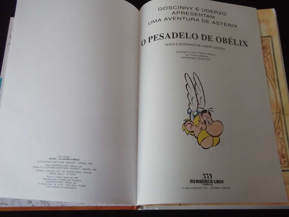 Livro O Pesadelo de Obélix Capa Dura Meribérica Liber