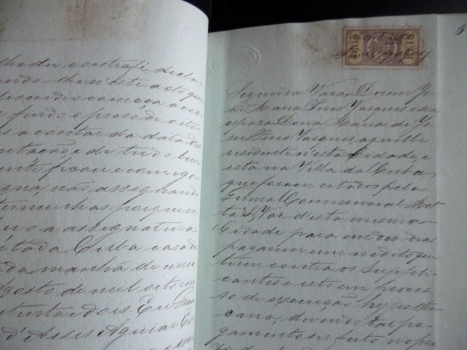 Documento Selado :  Carta de Sentença , Ano  1874