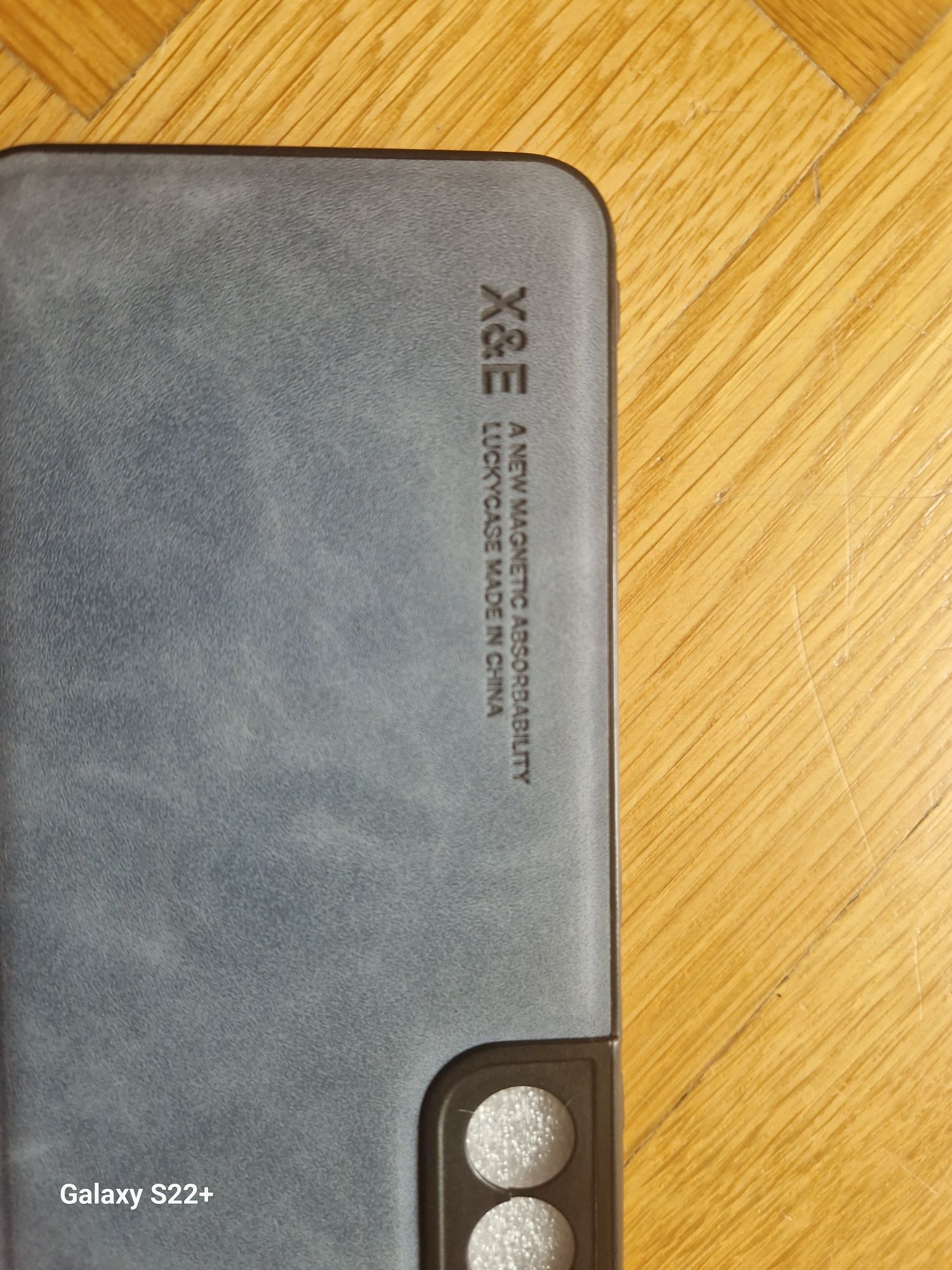 Etui skórzane do Samsung Galaxy s22 Plus kolor niebieski