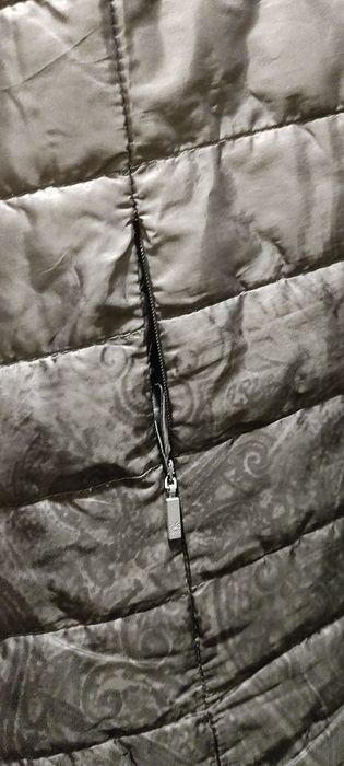 Długa kurtka pikowana (płaszczyk dwustronny) rozmiar L) damski