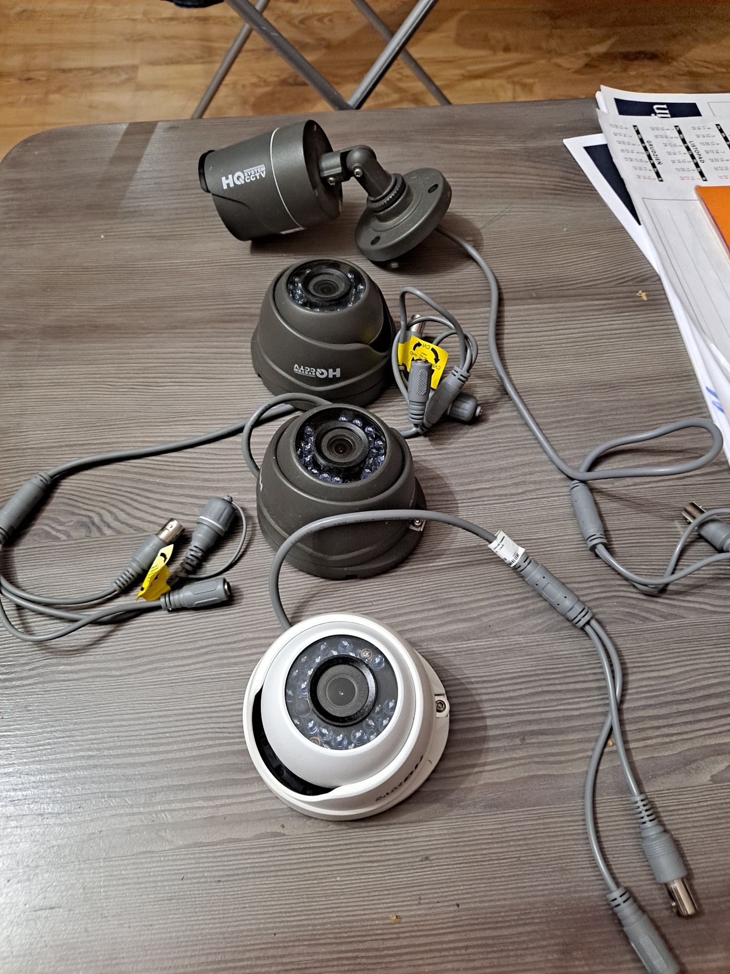 Kamery do monitoringu HQ CCTV color wraz z dyskiem