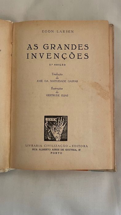 Livro As Grandes Invenções