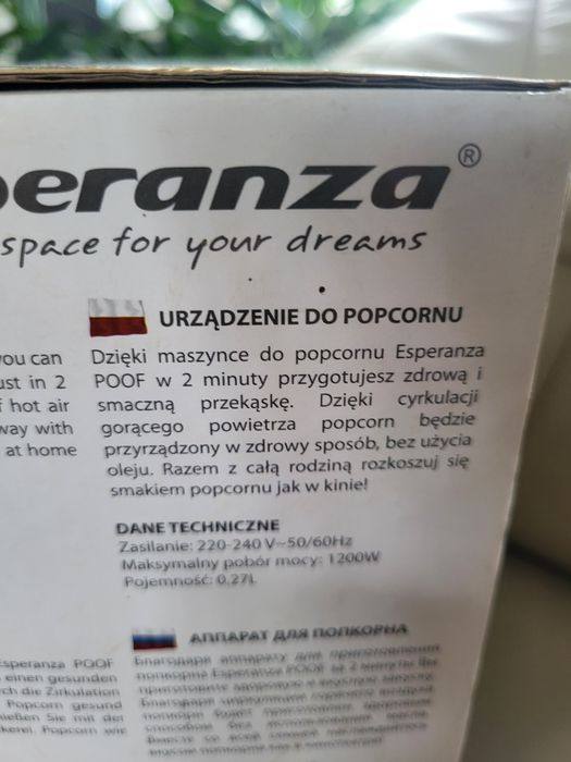 Popcorn Maker Esperanza nowe
