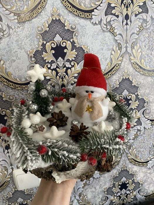 Новорічна композиція/декор/хендмейд.