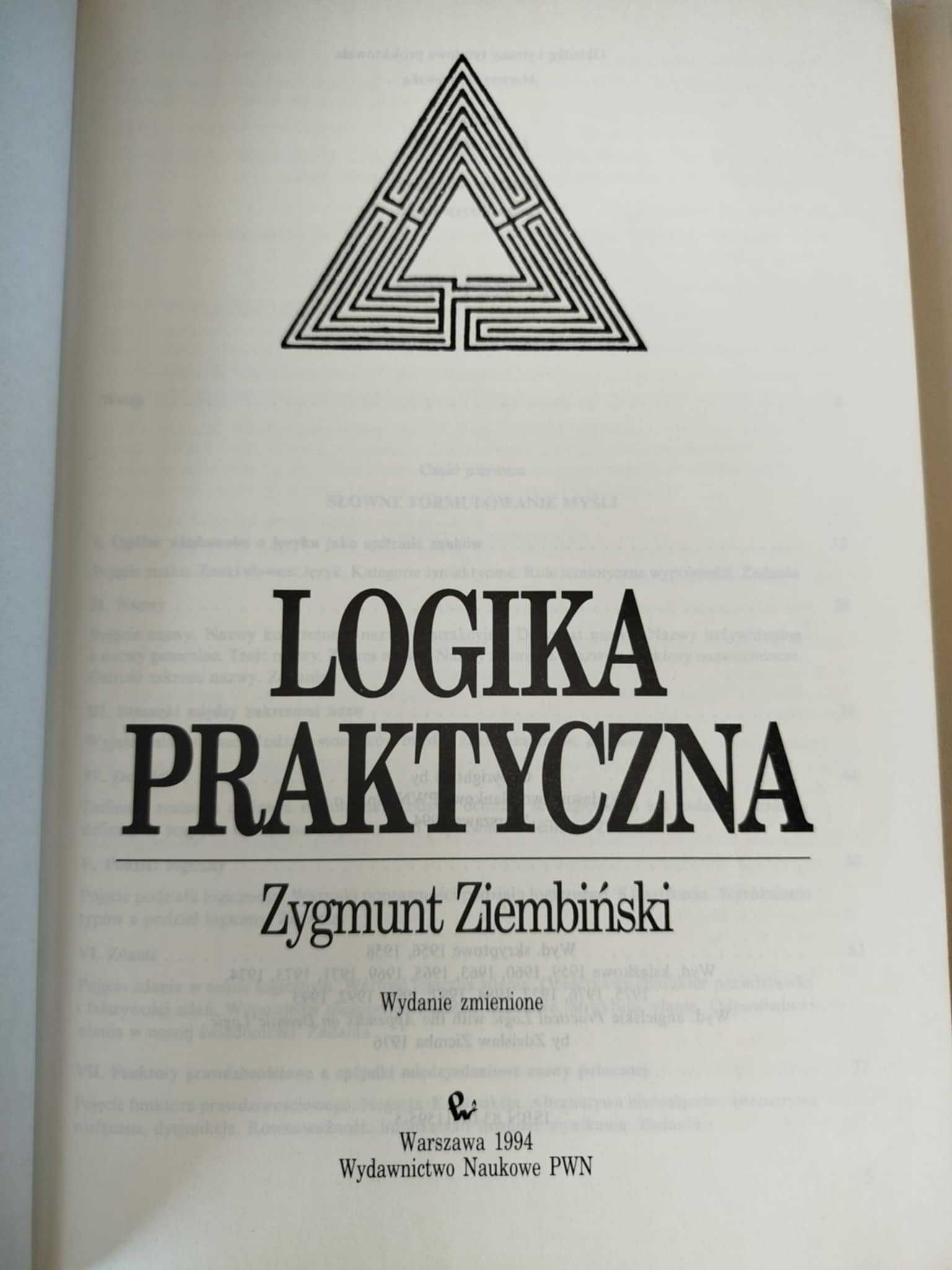 książka Logika praktyczna, Zygmunt Ziembiński