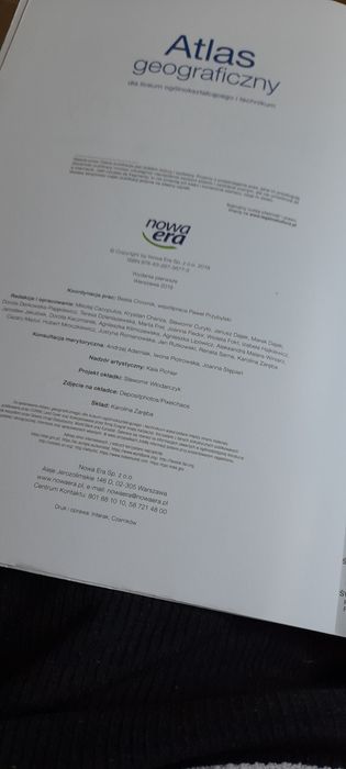 Atlas geograficzny  nowa podstawa programowa