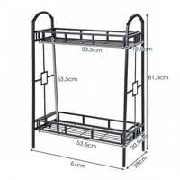 2-poziomowy stojak na rośliny Kwietnik 61x28x81,5
