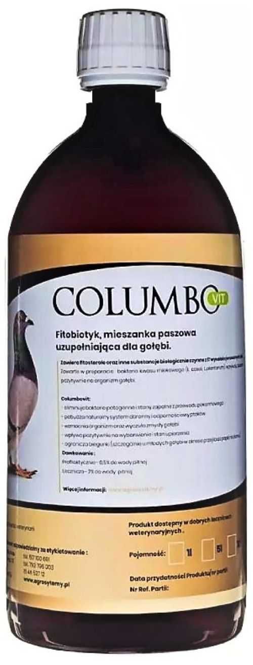 COLUMBOVIT 1L - fitobiotyk ogranicza biegunki gołębi 2211