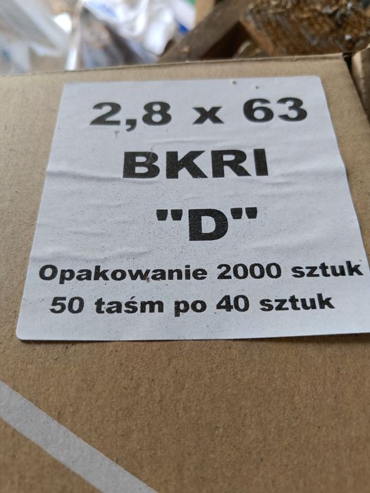 Gwoździe łączone papierem pierścieniowe 2,8x63