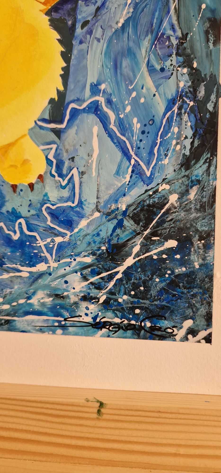 Pokémon Pikachu 50x70cm pintura em acrílico com moldura