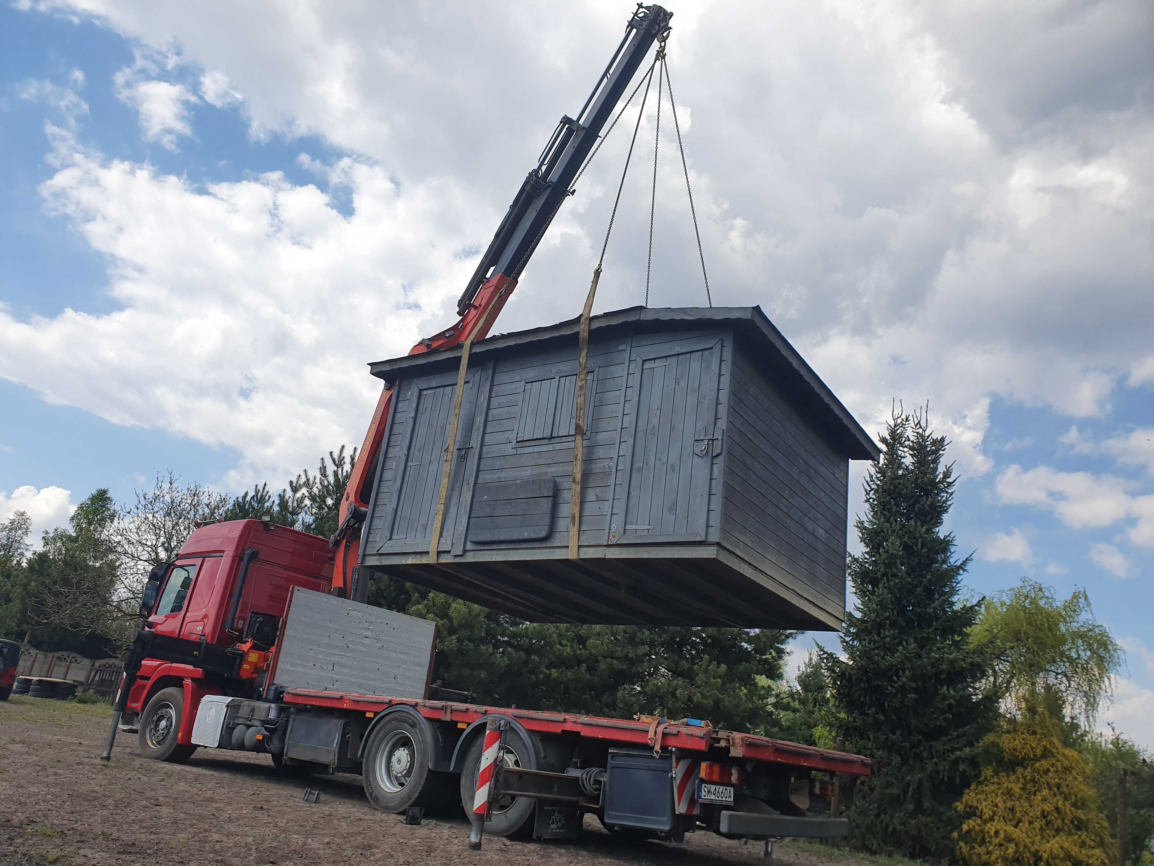Transport HDS Ponadnormatywny Dźwig Platforma Niskopodwoziowy