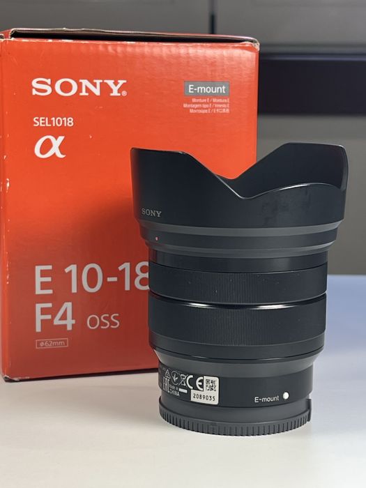 Lente Sony E 10-18 F4 oss