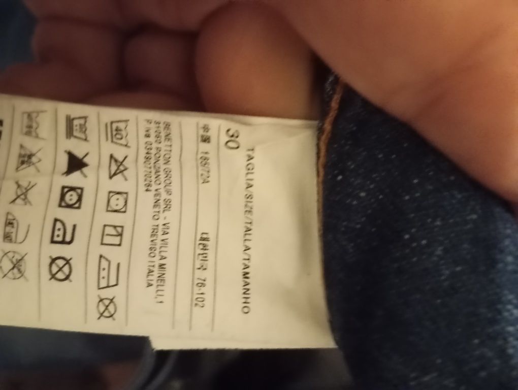 Calças de ganga Benetton TAM.30