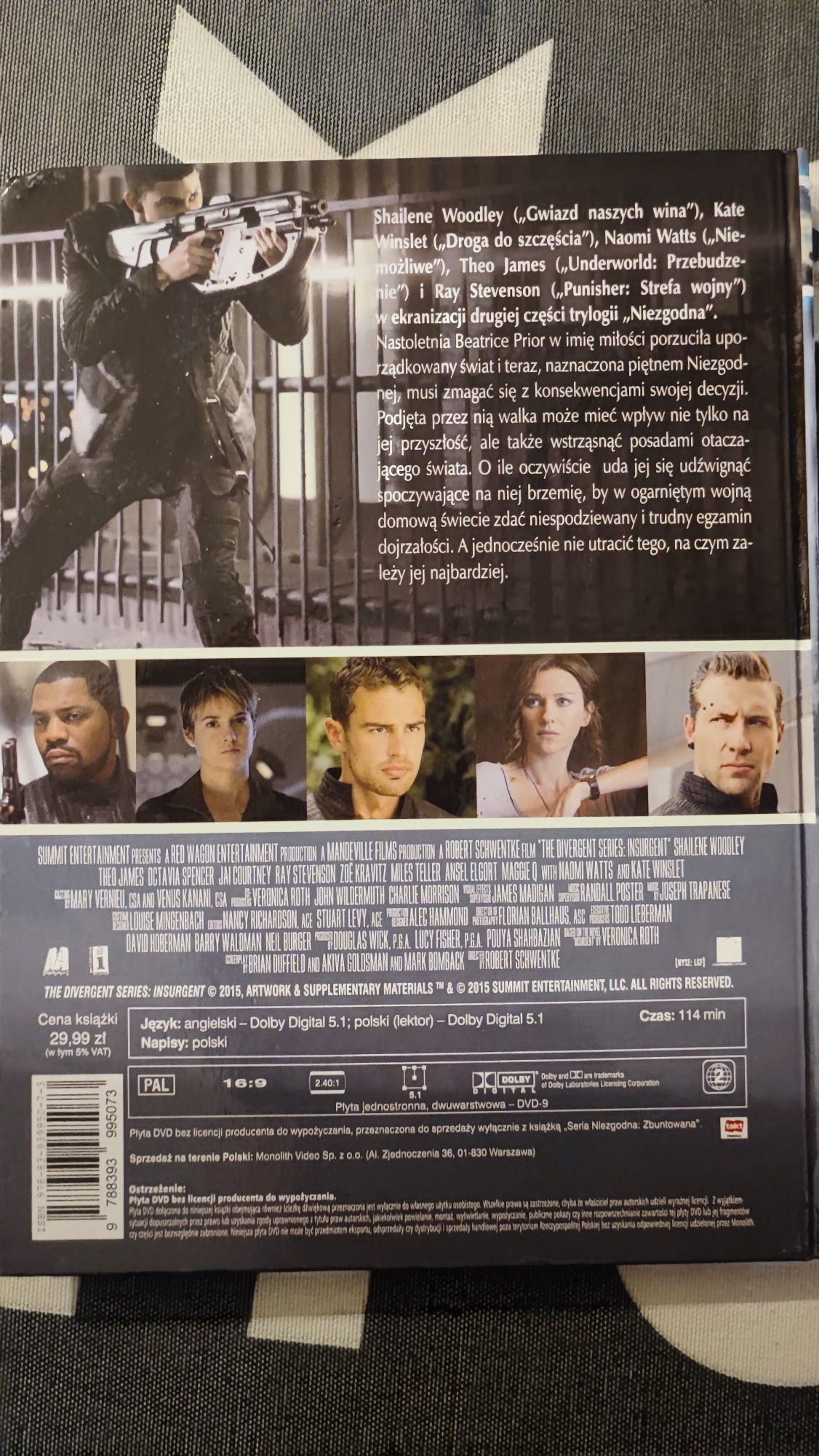 Zbuntowana seria niezgodna DVD jak nowe