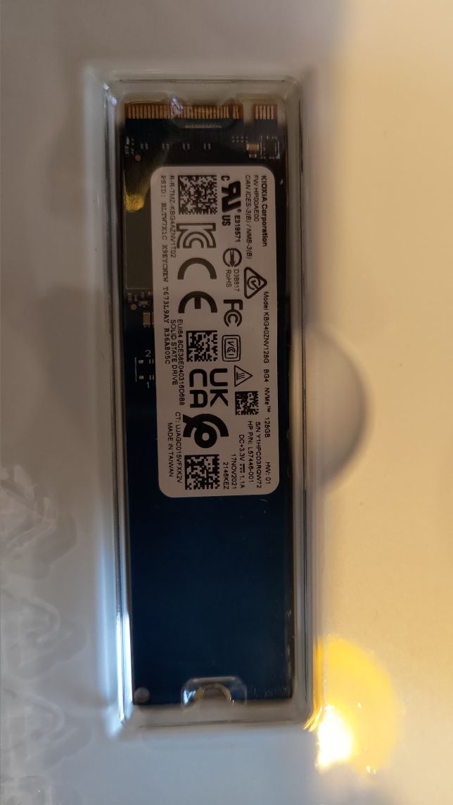 SSD диск 128GB M.2 Toshiba Kioxia 2280 NVME до 2200мб
