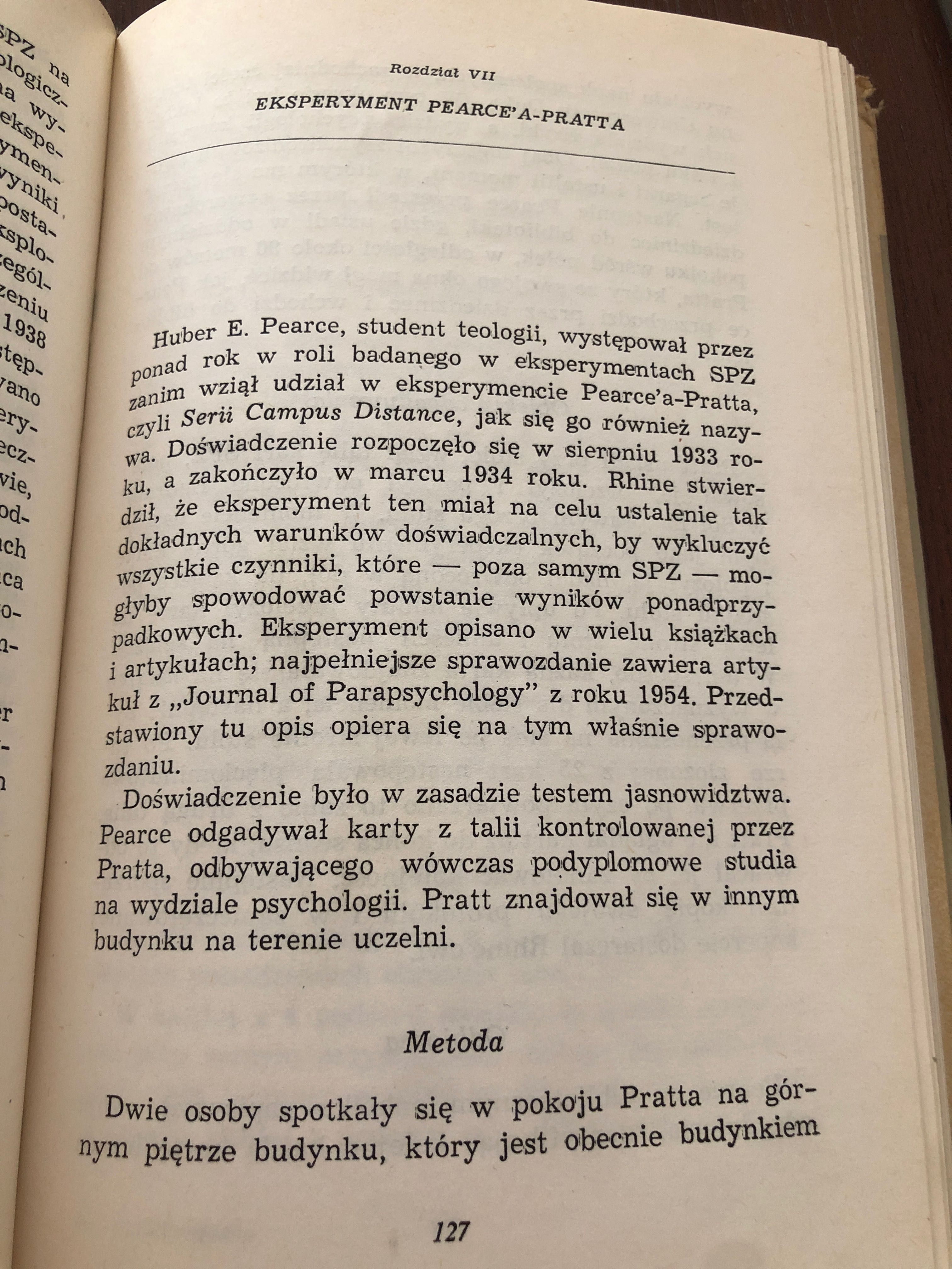 Postrzeganie pozazmysłowe. C. Hansel