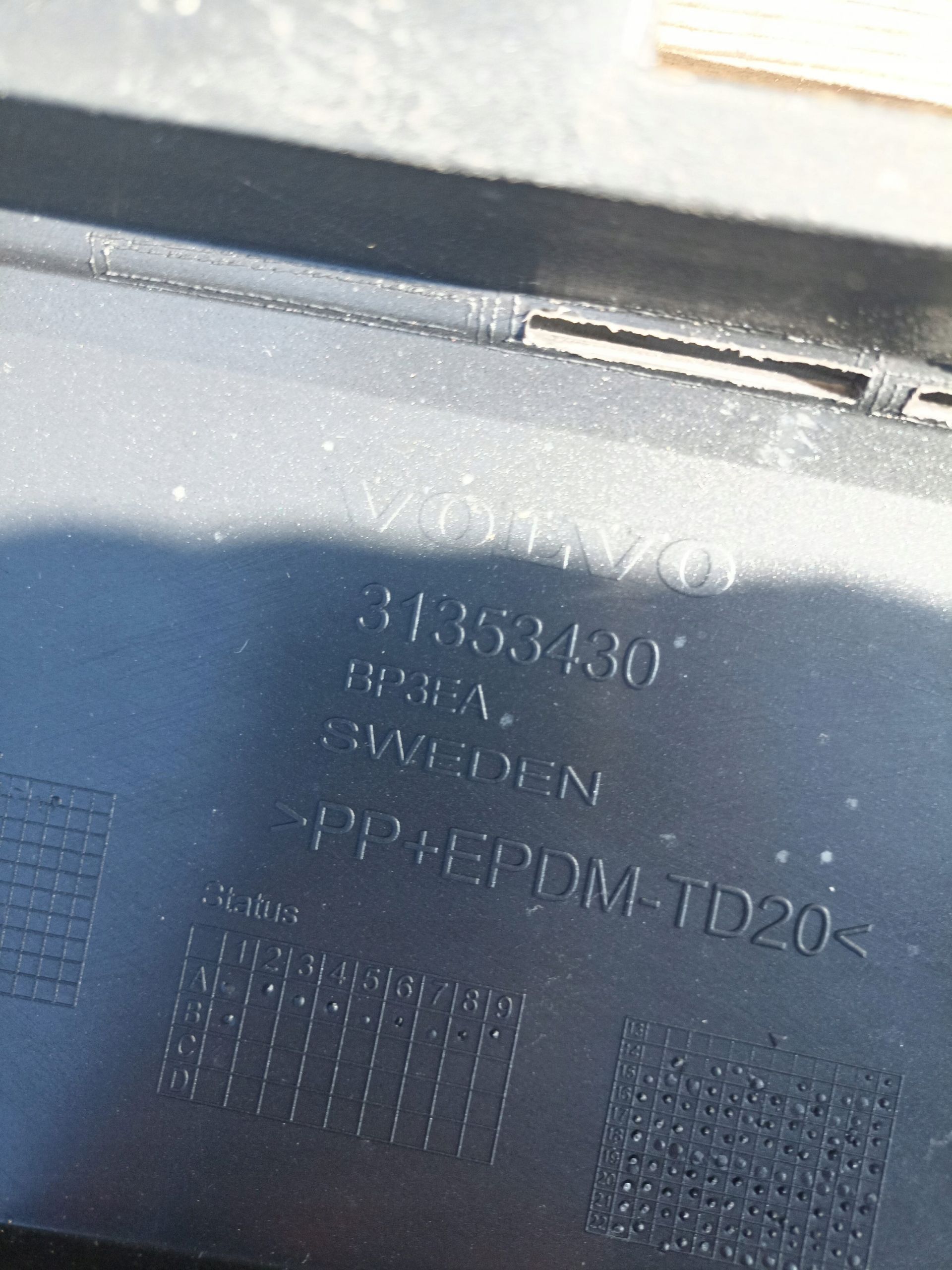 Dokladka zderzaka tylna Volvo XC 90 II