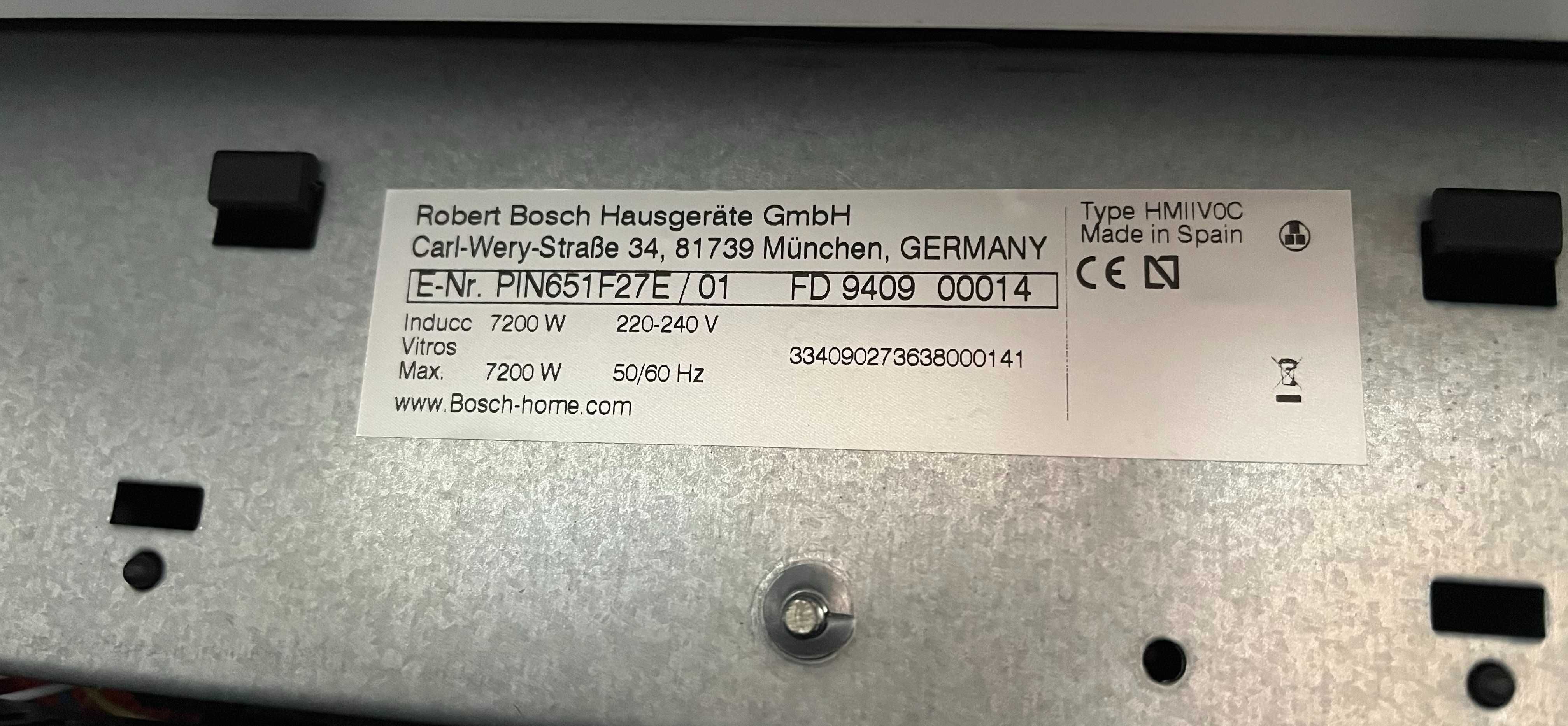 Płyta indukcyjna Bosch PIN651F27E/01