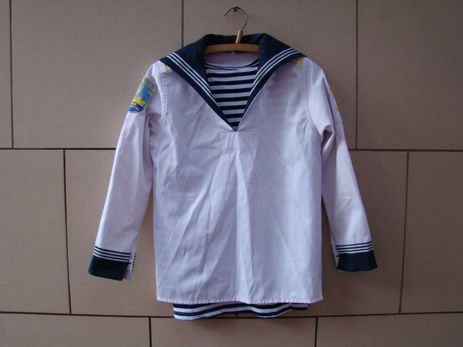 Фланка с гюйсом и тельняшка курсанта 1 курса ХМУРП.