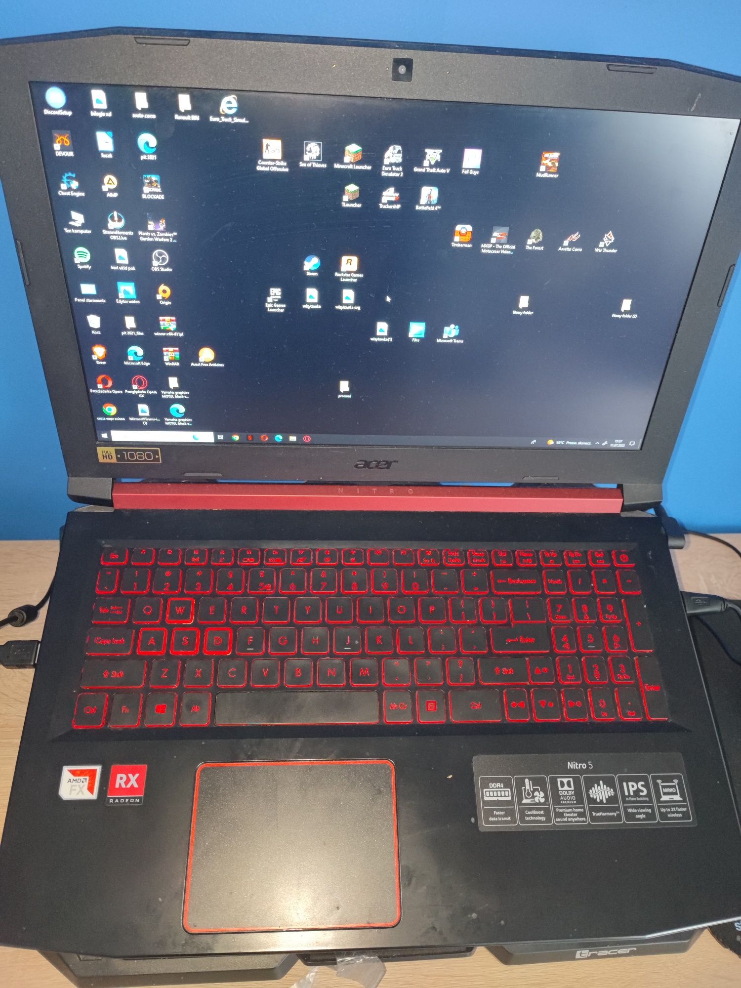 Laptop gamingowy Acer nitro 5 (biurowy)