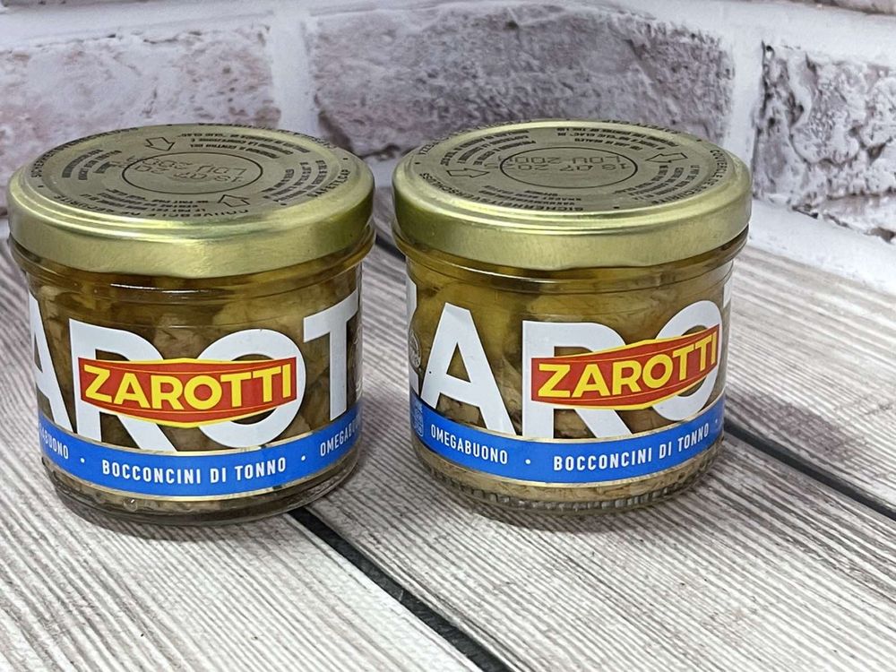 Тунець Zarotti  в оливковій олії Вага 100 грам