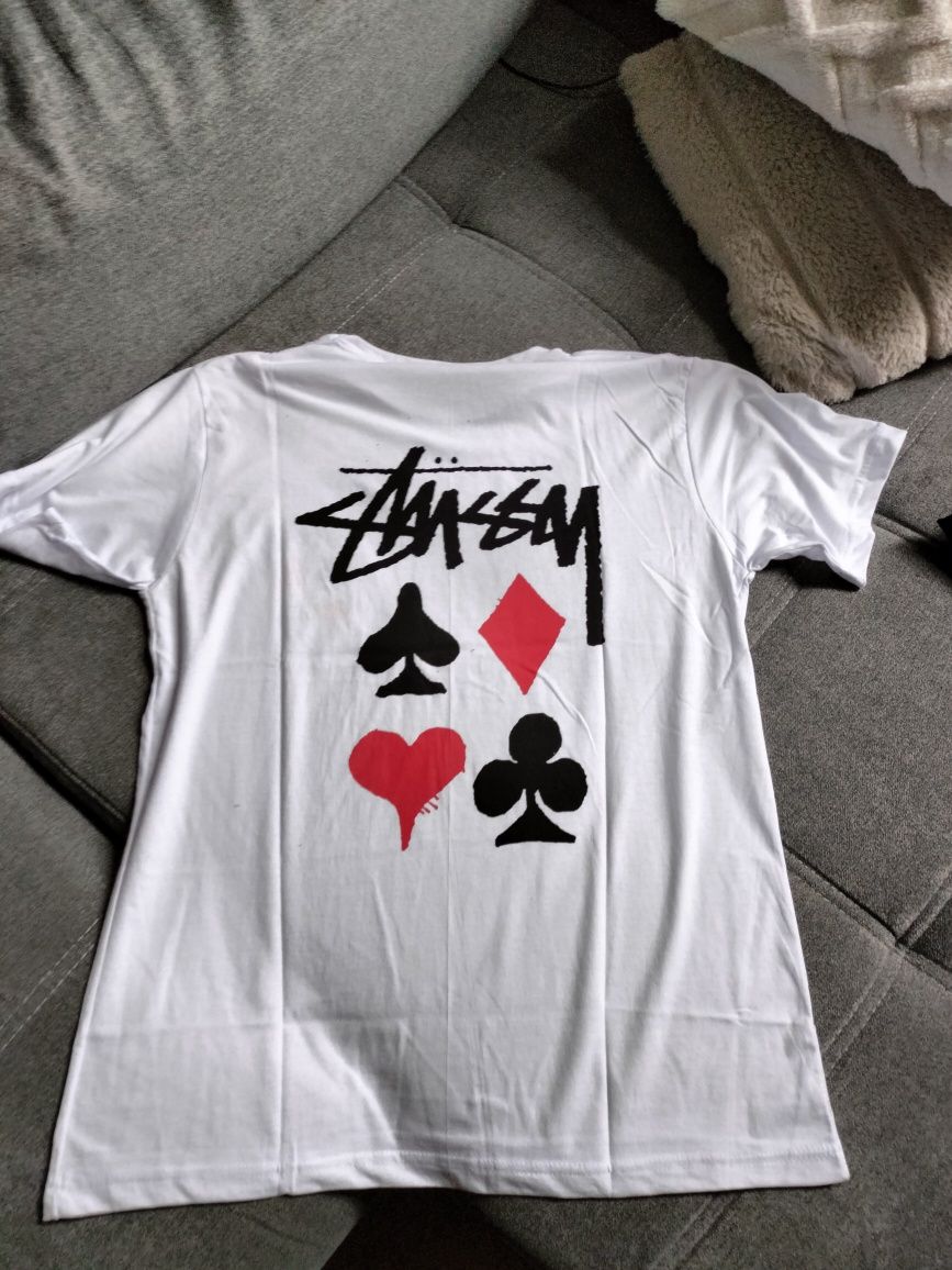 Biała koszulka XL Stussy