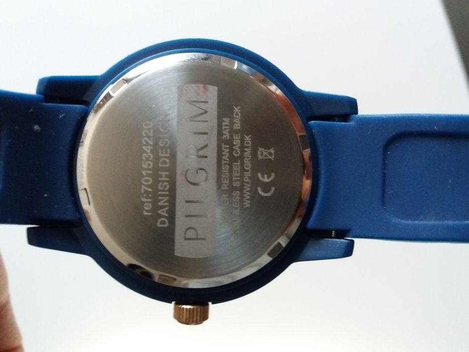 Relógio pulso azul inox marca Dinamarquês