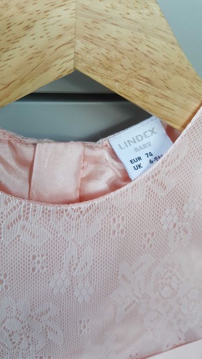 sukienka pudrowy ròż Lindex 74