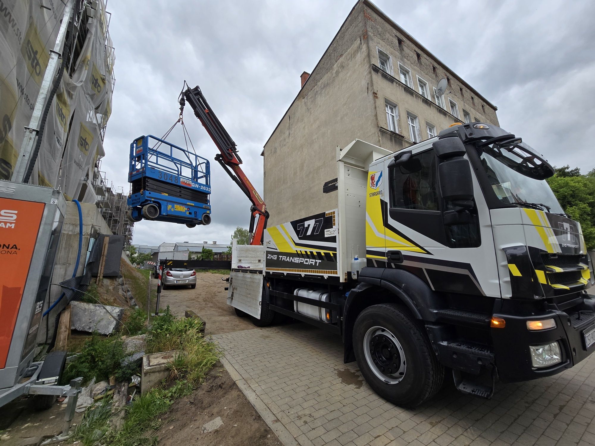 Usługi Dźwigowe HDS Stargard ,Transport Ciężarowy , Montaż