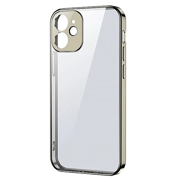 Joyroom New Beauty Series ultra cienkie przezroczyste etui z metaliczn