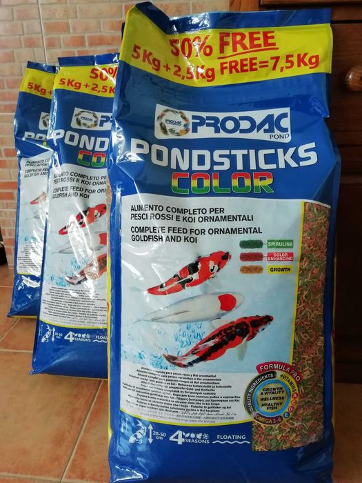 Ração para carpas koi avulso ou saco inteiro