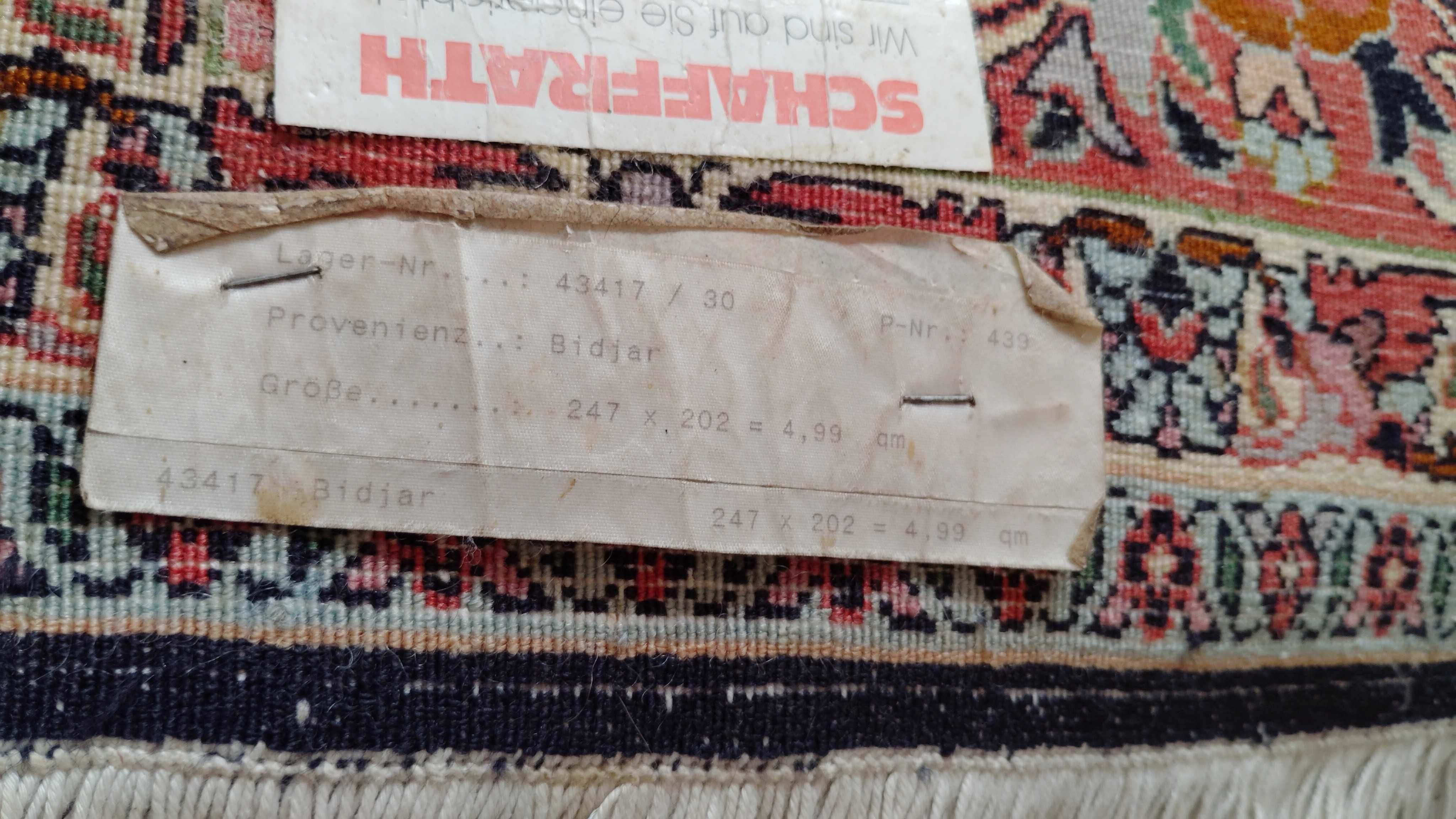 Ręcznie tkany irański dywan Bidjar 250/200