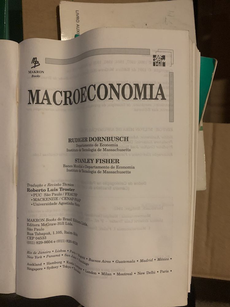 Livro “Macroeconomia” 5.ª edição