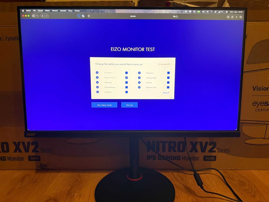 Monitor Acer Nitro XV282KKV 28" IPS 4K 144Hz 1ms