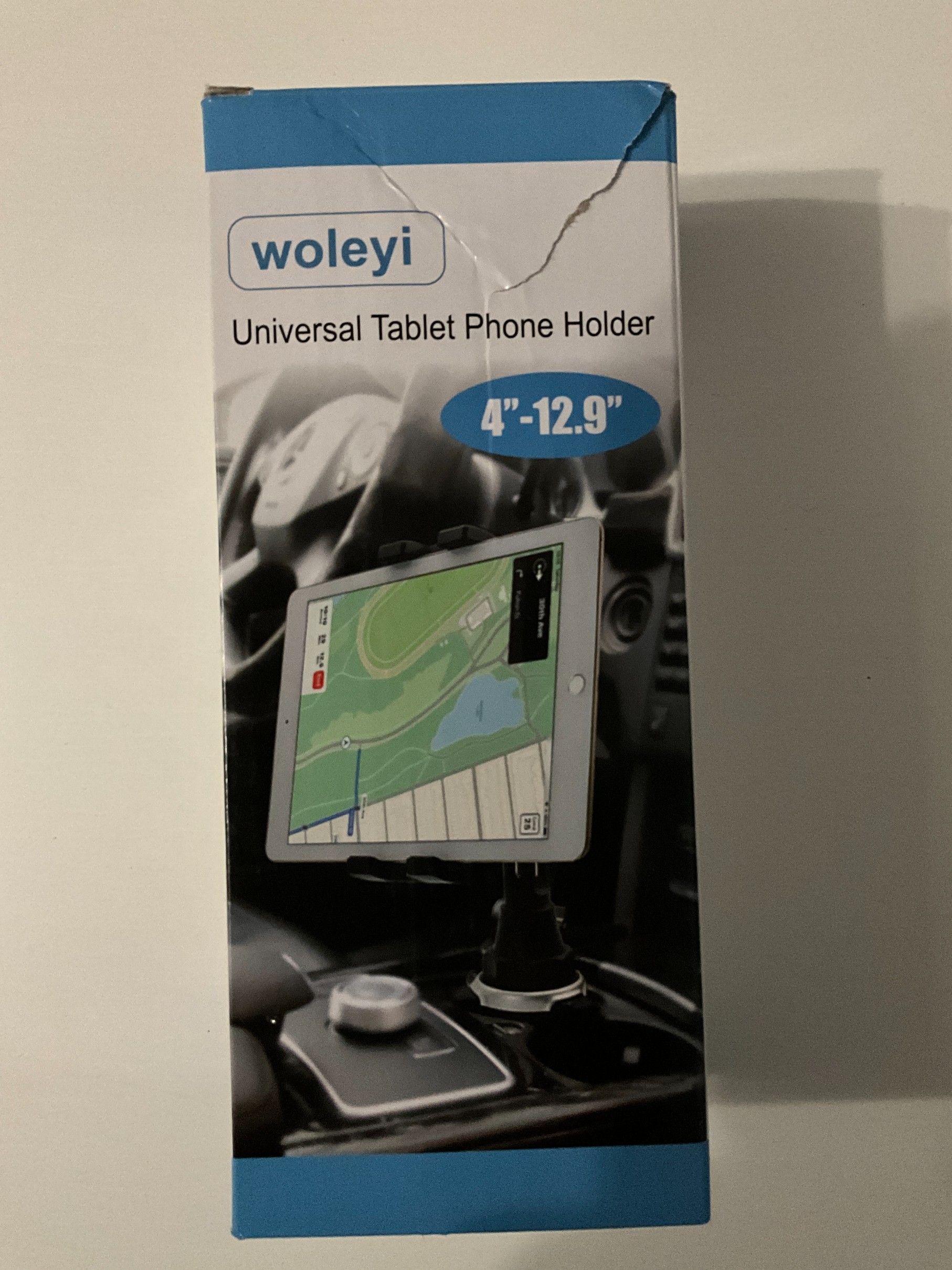 Uniwersalny uchwyt na tablet motowany w kubku samochodowym 4"-12,9"