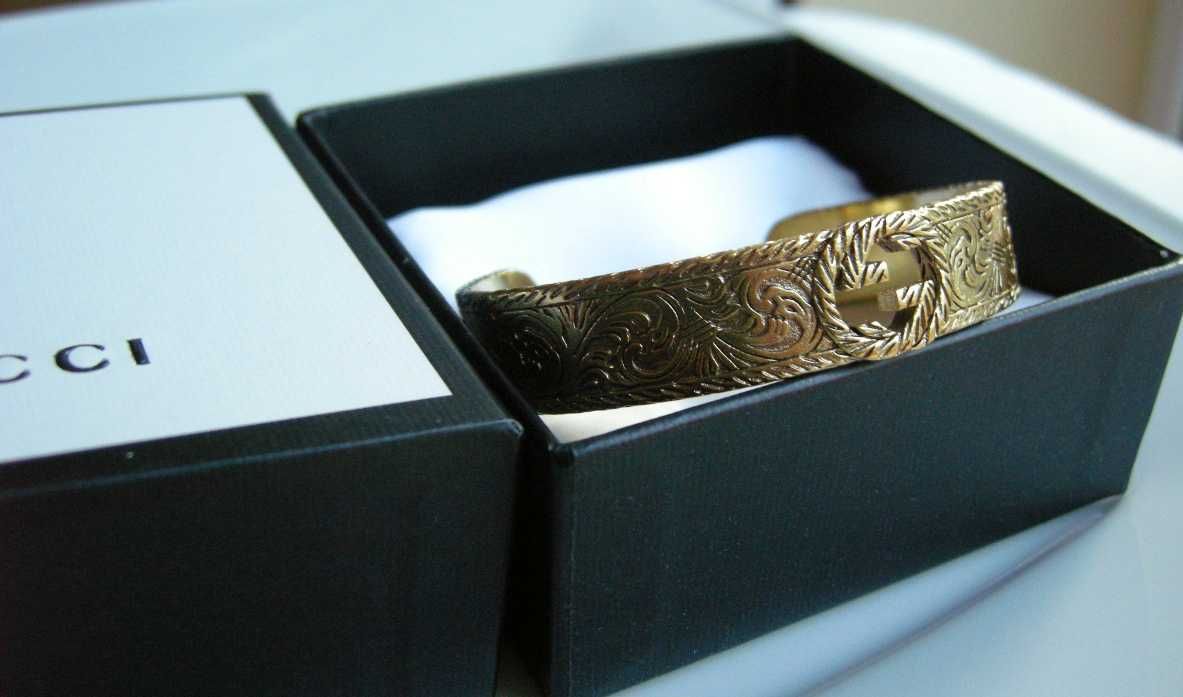 Gucci Floral Brass oryginalna bransoletka mosiężna