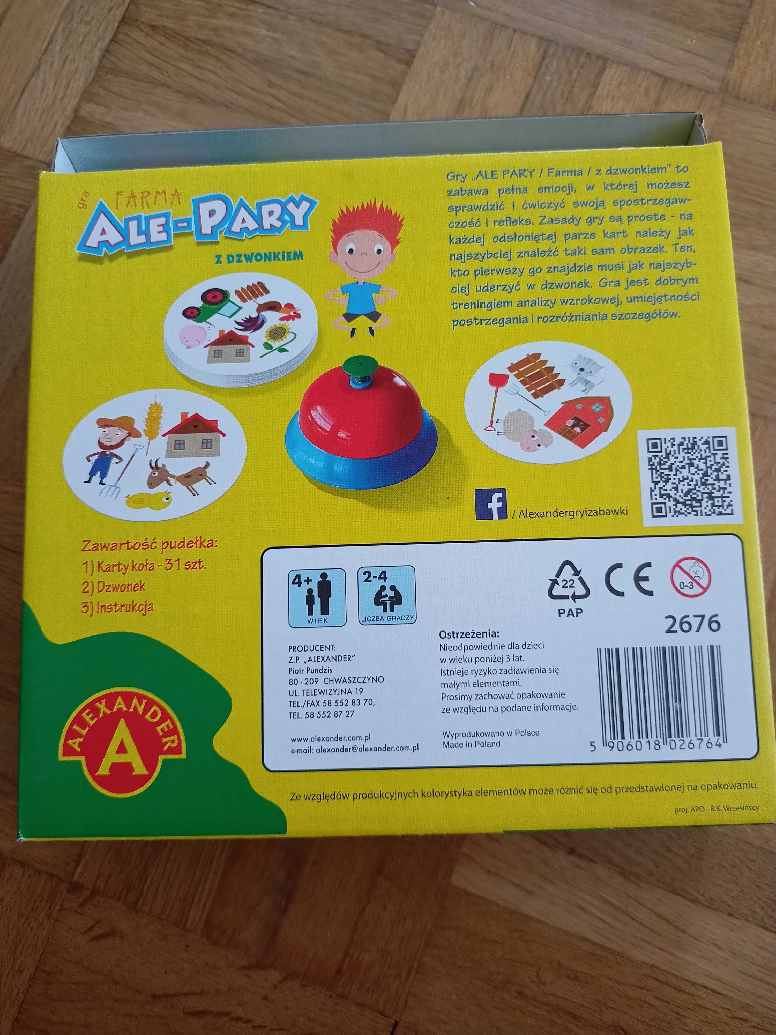Gra dziecięca - Ale pary. Farma.