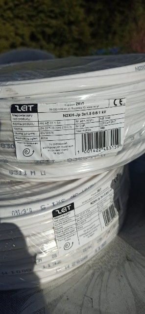 Przewód,kabel 3x1,5 ,4x1,5 polski